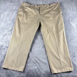 The Foundry Supply Co. Mens Khaki Pants‎ Adjustable Waist Relaxed Fit 52x29